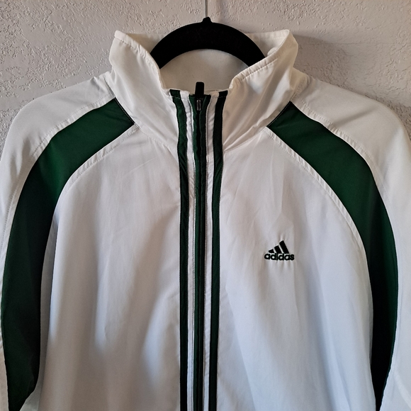 Adidas Green & White Windbreaker - Picture 2 of 9